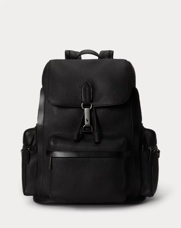 Polo ID Pebbled Leather Backpack