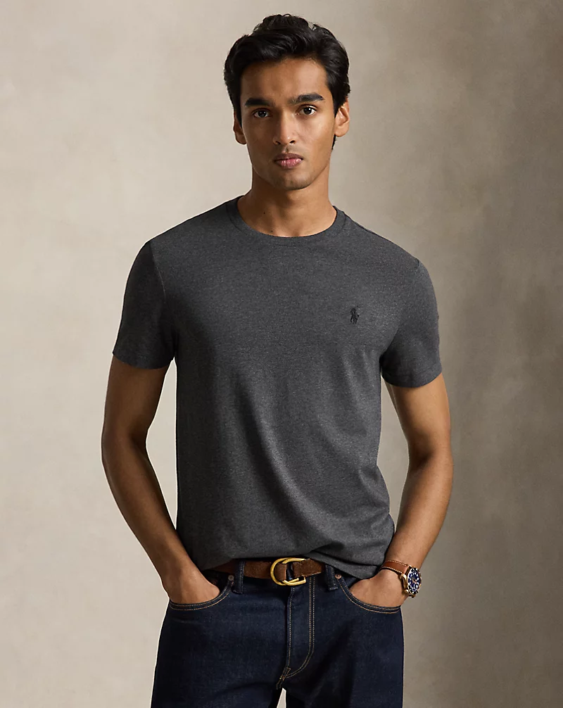 Windsor Heather Custom Slim Fit Jersey Crewneck T-Shirt Polo Ralph Lauren 1