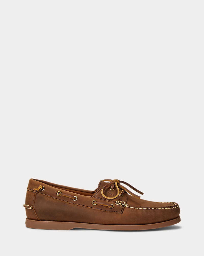 Deep Saddle Merton Leather Boat Shoe Polo Ralph Lauren 1